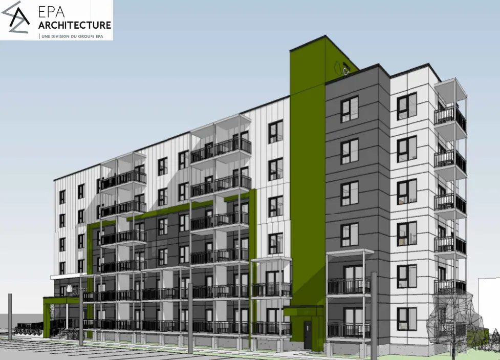 Logements Coderr - Chicoutimi — Construction d’un bâtiment de 79 logements à prix modiques à Chicoutimi dans le cadre de l’initiative des logements abordables du Groupe Coderr, visent entre autres à favoriser l’inclusion sociale, réduire l’itinérance, soutenir le développement économique local.